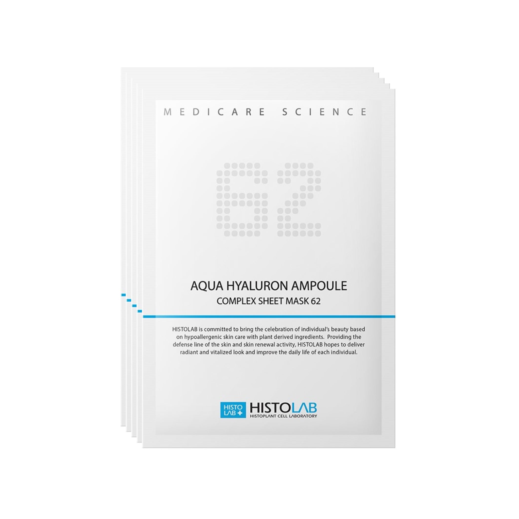 HISTOLAB Aqua Hyaluron Ampoule Complex Sheet Mask 62 (5 pack)